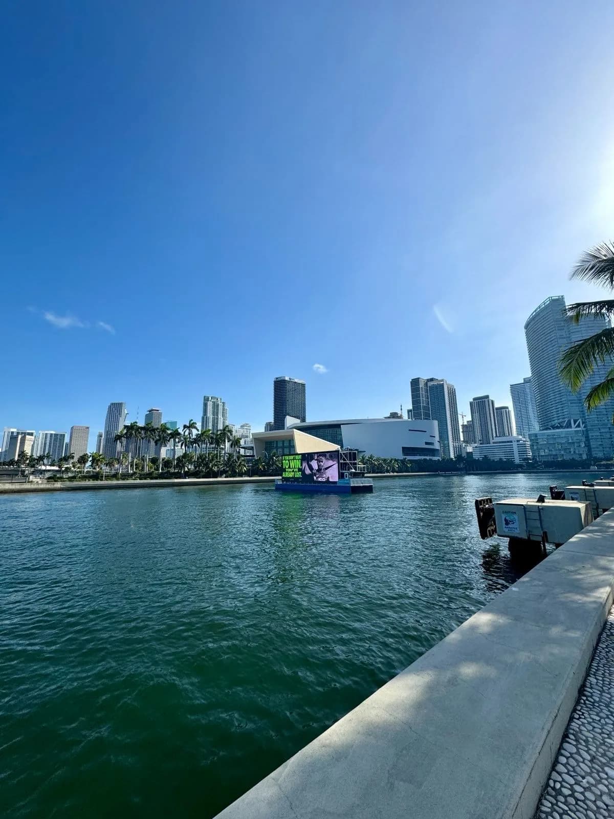 Miami bayside downtown water nike ad, 2024